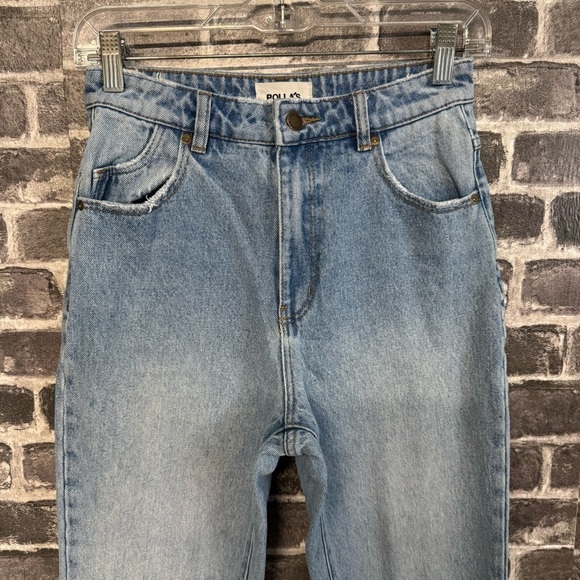 Rolla’s dusters hi rise slim jeans distressed medium wash - Picture 2 of 11